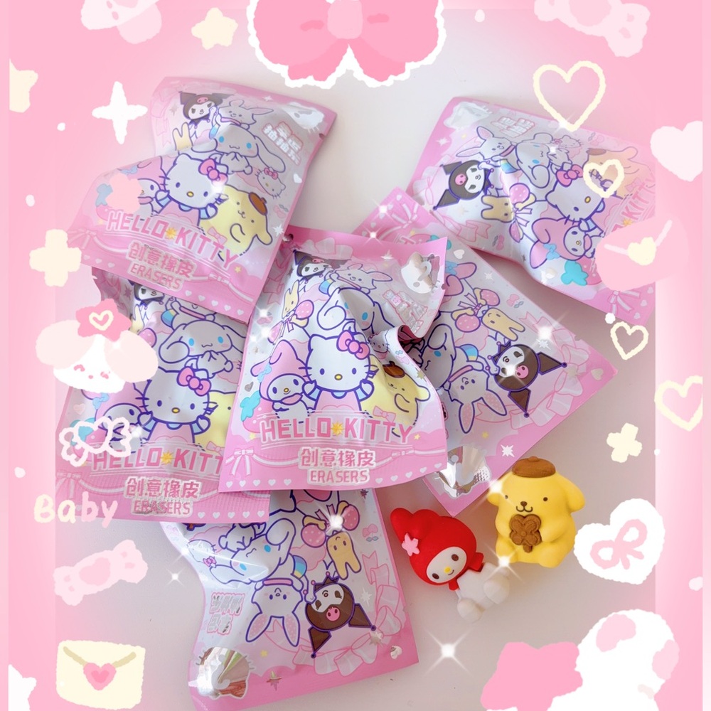 3 for$10-Cute kawaii Sanrio blind bag mystery bag eraser